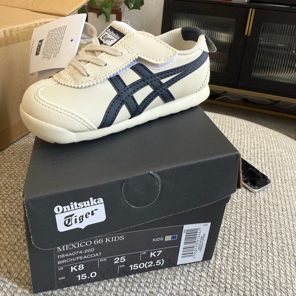 Onitsuka Tiger kids Sneakers - Cream and Black